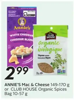 Sobeys ANNIE'S Mac & Cheese offer