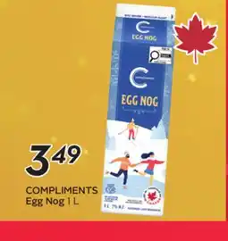 Sobeys COMPLIMENTS Egg Nog offer