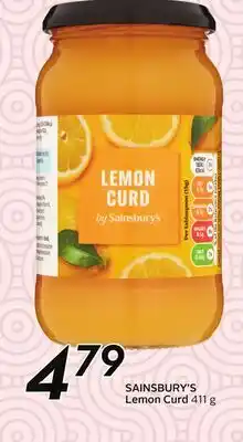 Sobeys SAINSBURY'S Lemon Curd offer