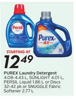 Sobeys PUREX Laundry Detergent offer