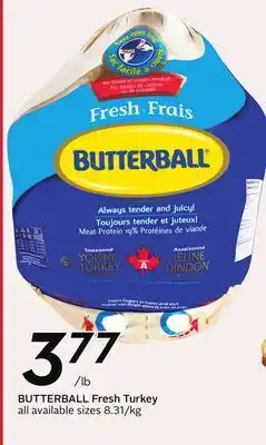 Sobeys BUTTERBALL Fresh Turkey offer
