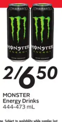 Sobeys MONSTER Energy Drinks offer