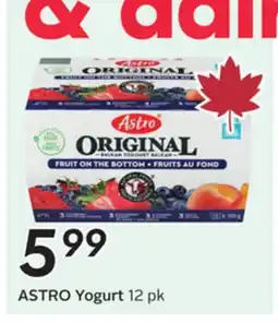 Sobeys ASTRO Yogurt offer