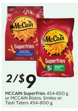 Sobeys MCCAIN Superfries offer