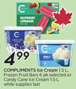Sobeys COMPLIMENTS Ice Cream offer