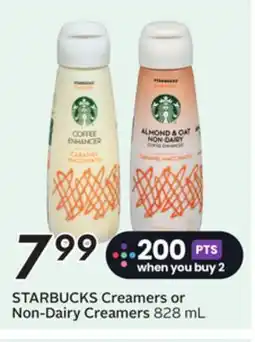 Sobeys STARBUCKS Creamers or Non-Dairy Creamers offer