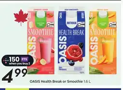 Sobeys OASIS Health Break or Smoothie offer