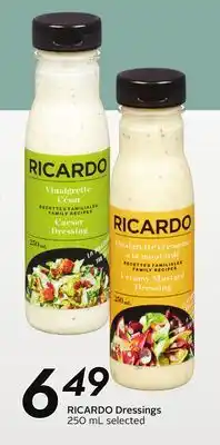 Sobeys RICARDO Dressings offer