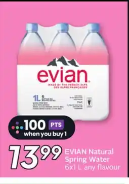 Sobeys EVIAN Natural Spring Water offer