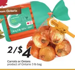 Sobeys Carrots or Onions offer