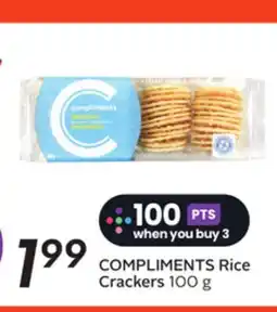 Sobeys COMPLIMENTS Rice Crackers offer