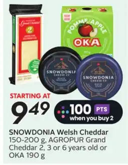 Sobeys SNOWDONIA Welsh Cheddar offer