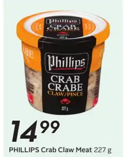 Sobeys PHILLIPS Crab Claw Meat offer