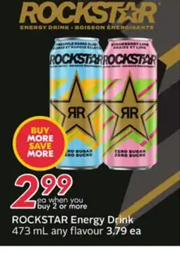 Sobeys ROCKSTAR Energy Drink offer