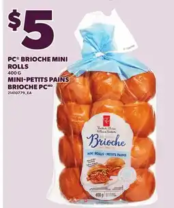 Independent Grocer PC BRIOCHE MINI ROLLS 400 G offer