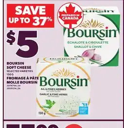 Independent Grocer BOURSIN SOFT CHEESE 150 G offer