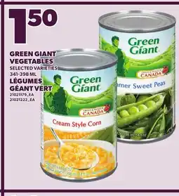 Independent Grocer GREEN GIANT VEGETABLES 341-398 ML offer