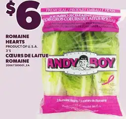 Independent Grocer ROMAINE HEARTS, 3'S offer