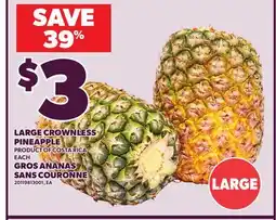 Independent Grocer LARGE CROWNLESS PINEAPPLE offer