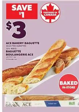 Independent Grocer ACE BAKERY BAGUETTE, 325-400 G offer