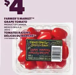 Independent Grocer FARMER'S MARKET GRAPE TOMATO, 283 G offer