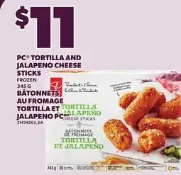 Independent Grocer PC TORTILLA AND JALAPENO CHEESE STICKS 345 G offer