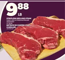Independent Grocer STRIPLOIN GRILLING STEAK offer