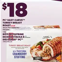 Independent Grocer PC EASY-CARVE TURKEY BREAST ROAST, 1 KG offer
