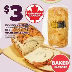 Independent Grocer SOURDOUGH LOAF, 450 G offer