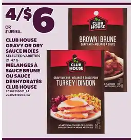 Independent Grocer CLUB HOUSE GRAVY OR DRY SAUCE MIXES, 21-47 G offer