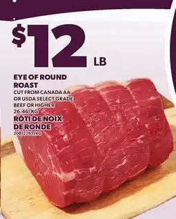 Independent Grocer EYE OF ROUND ROAST offer