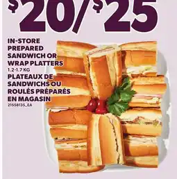 Independent Grocer IN-STORE PREPARED SANDWICH OR WRAP PLATTERS 1.2-1.7 KG offer
