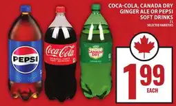 Food Basics COCA-COLA, CANADA DRY GINGER ALE OR PEPSI SOFT DRINKS offer