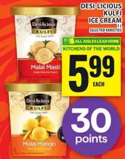 Food Basics DESI-LICIOUS KULFI ICE CREAM offer