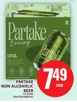 Food Basics PARTAKE NON-ALCOHOLIC BEER offer