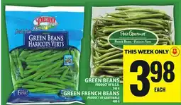 Food Basics GREEN BEANS OR GREEN FRENCH BEANS offer