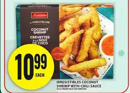 Food Basics IRRESISTIBLES COCONUT SHRIMP WITH CHILI SAUCE offer