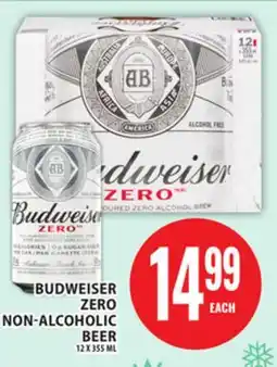 Food Basics BUDWEISER ZERO NON-ALCOHOLIC BEER offer