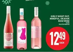 Food Basics GIRLS' NIGHT OUT, MINDFUL, OR BASK ROSÉ WINE offer
