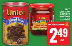 Food Basics UNICO OLIVES OR SUNDRIED TOMATOES offer