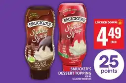 Food Basics SMUCKER'S DESSERT TOPPING offer