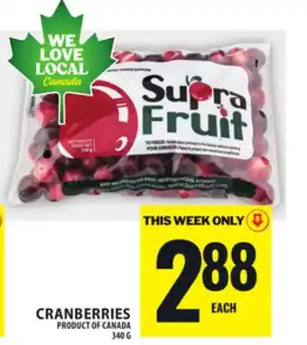 Food Basics CRANBERRIES offer