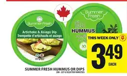 Food Basics SUMMER FRESH HUMMUS OR DIPS offer