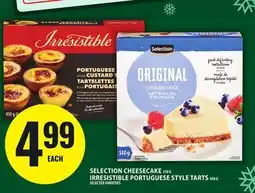 Food Basics SELECTION CHEESECAKE, IRRESISTIBLE PORTUGUESE STYLE TARTS offer