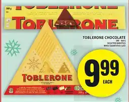 Food Basics TOBLERONE CHOCOLATE offer