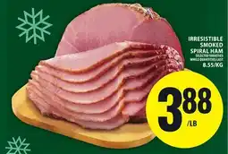 Food Basics IRRESISTIBLE SMOKED SPIRAL HAM offer