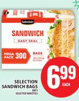 Food Basics SELECTION SANDWICH BAGS offer