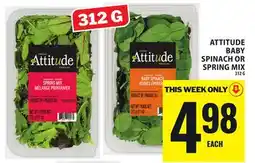 Food Basics ATTITUDE BABY SPINACH OR SPRING MIX offer