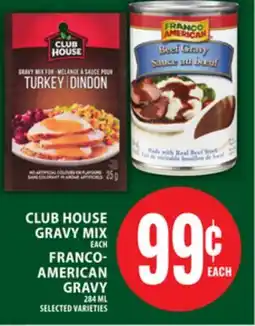 Food Basics CLUB HOUSE GRAVY MIX OR FRANCO- AMERICAN GRAVY offer