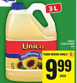 Food Basics UNICO SUNFLOWER OIL offer